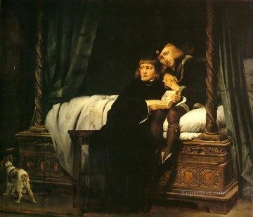  tower Oil Painting - The Princes in the Tower 1830 histories Hippolyte Delaroche
